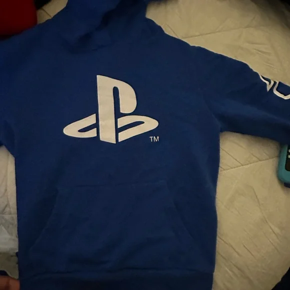 Cactus Jack Sweat Shirt Playstation Jackets Coats Playstation Hoodie Royal  Blue And White Size Like New Poshmark